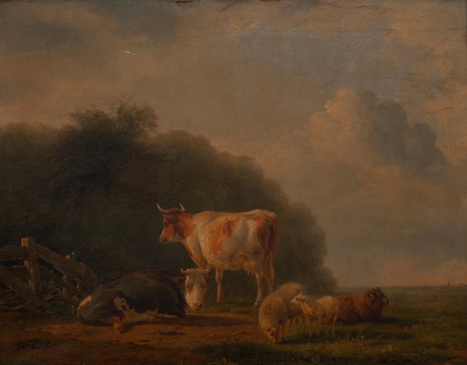 Balthasar Ommeganck - Mucche e pecore